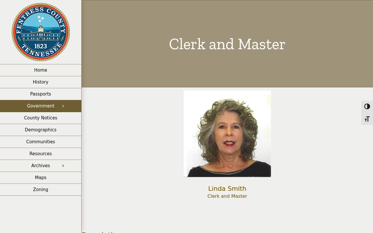 Fentress County warrant records: Clerk and Master office information