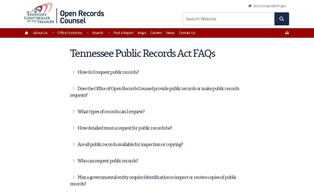 Fentress County warrant records: Tennessee public-record access guidance