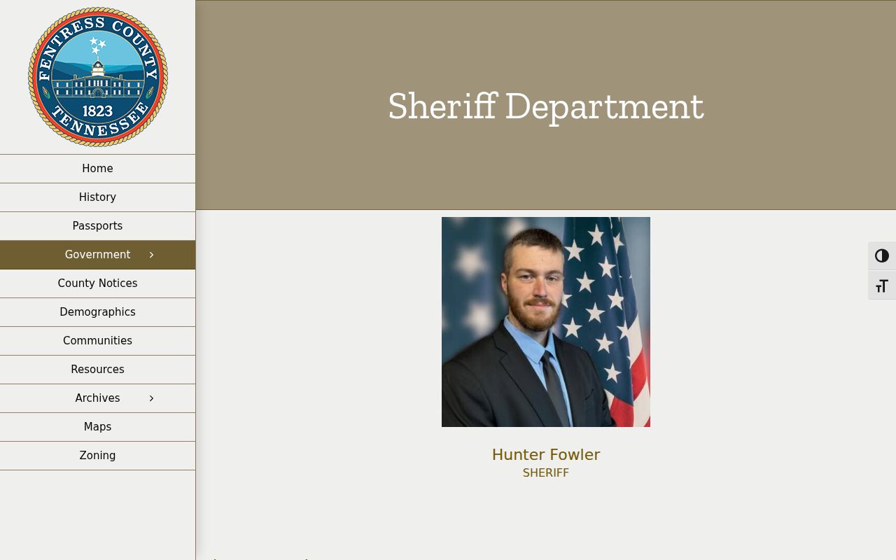 Fentress County warrant records: official Sheriff's Office contact information